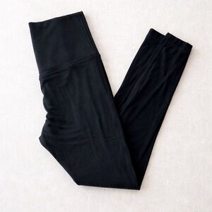 Lululemon Black Leggings Womens Size 4 High Waisted Yoga Workout Pants
